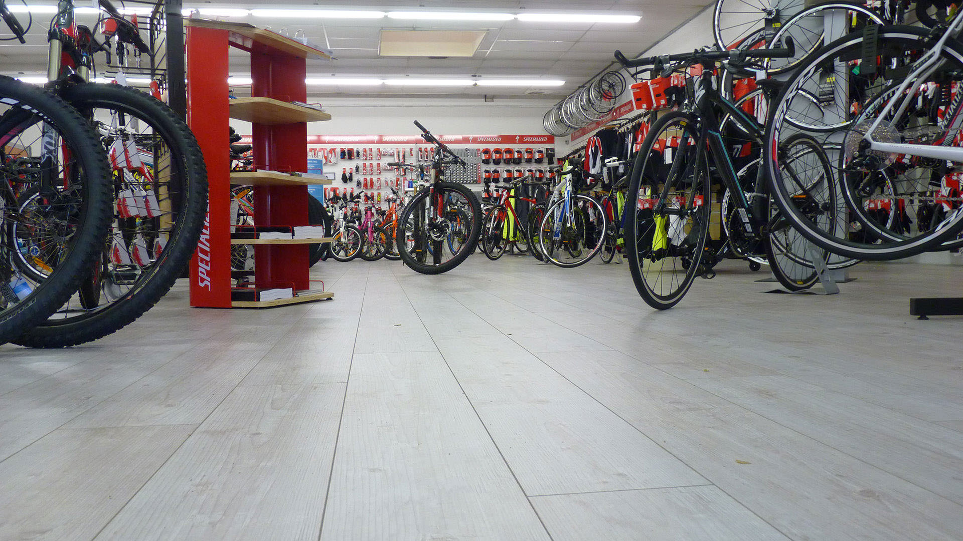 Bicycle Specialist Chooses Floor Covering Specialist
