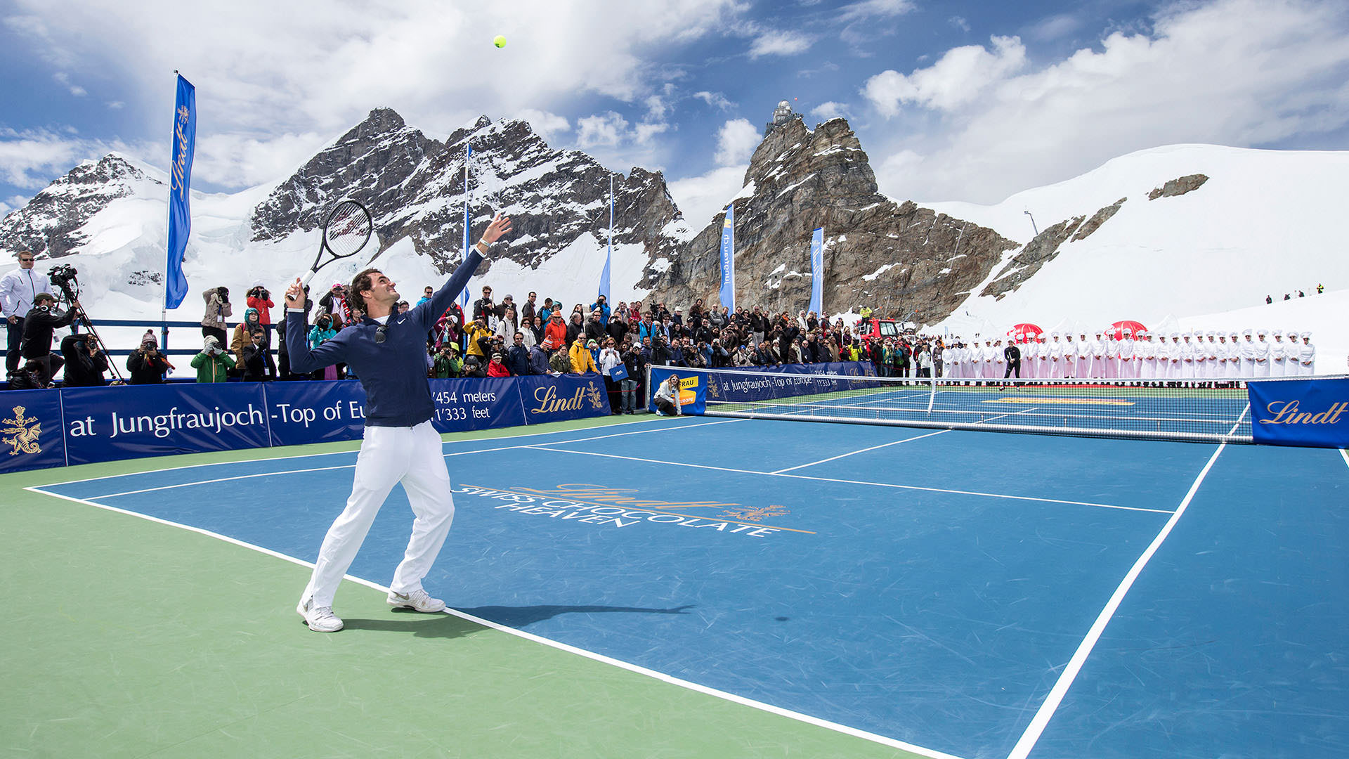 Sports floor at more than 3.400 metres altitude