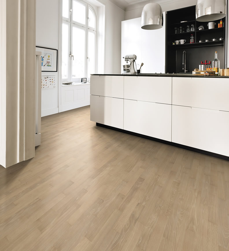 Parkett Stab Allegro Eiche perlgrau gekalkt Trend struk  Int01