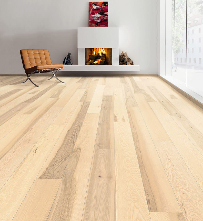 Parkett 3500 LA 2V Esche lichtweiss Universal struk  QV