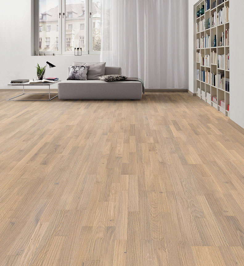 Parkett SB 4V Eiche Puro weiss Terra relief struk  QV